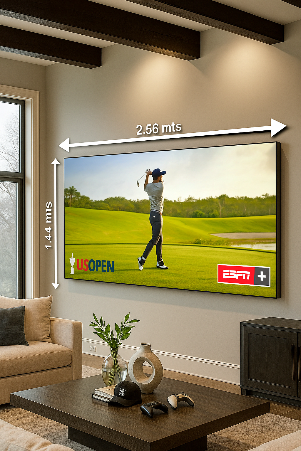 Pantalla UltraLed de 120" para Interiores. Anticipo: