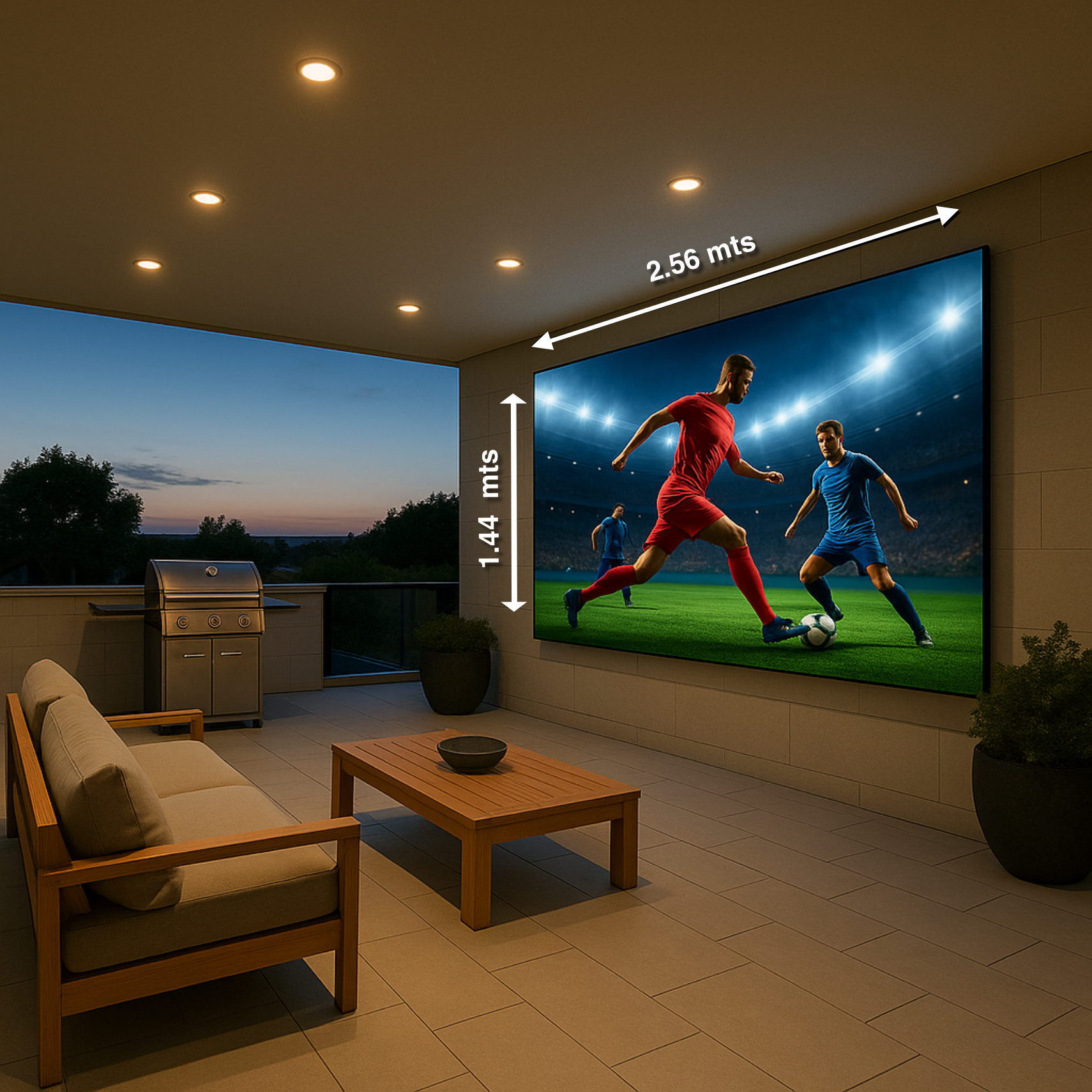 Pantalla UltraLed de 120" Semi-Exteriores. Anticipo: 