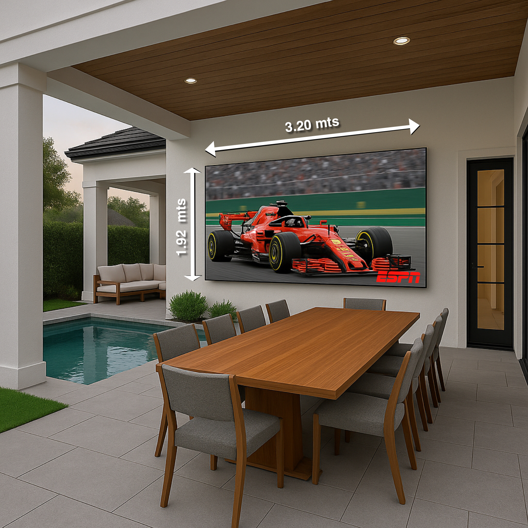 Pantalla UltraLed de 150" Semi-Exteriores. Anticipo: