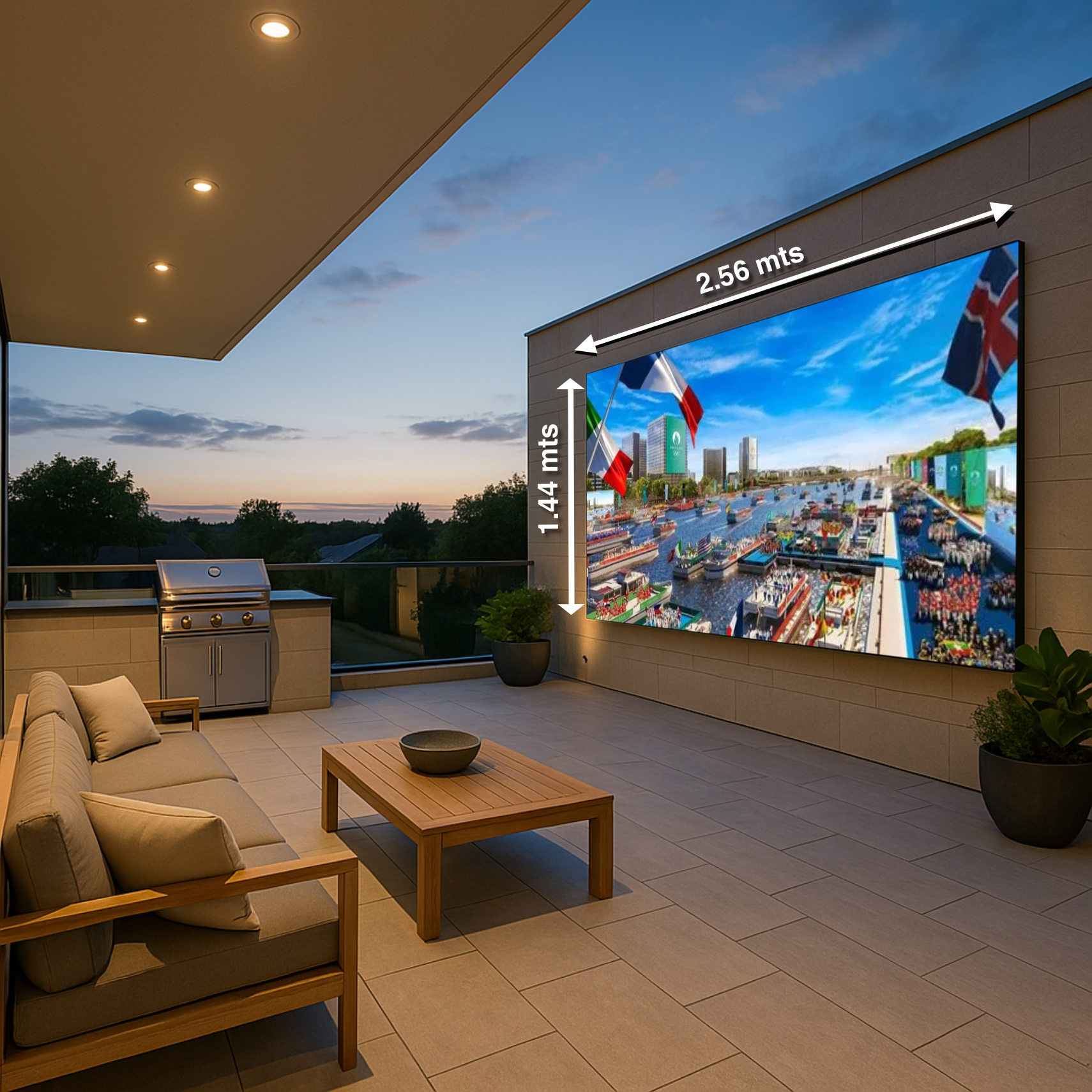 Pantalla UltraLed de 120" para Exteriores. Anticipo: 