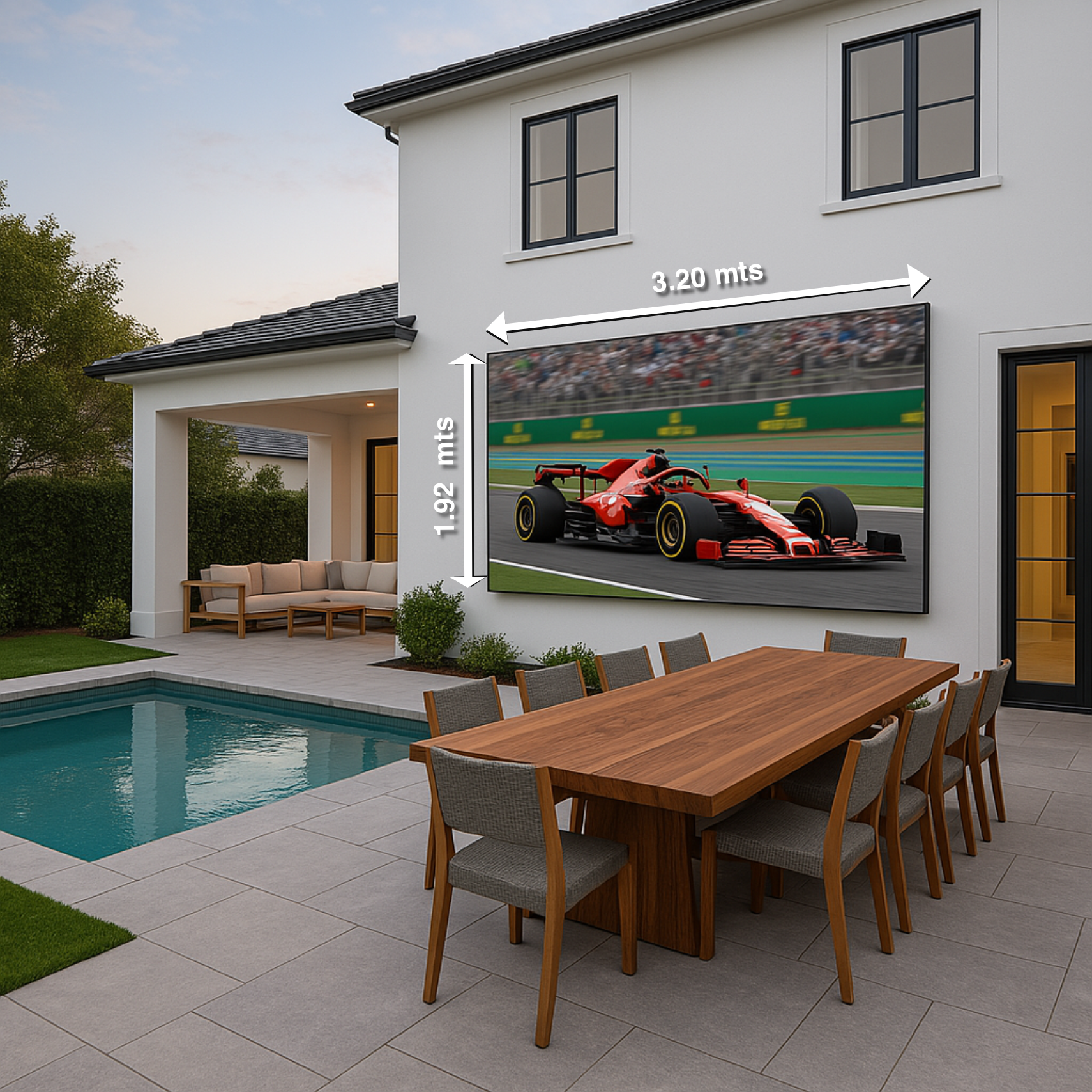 Pantalla UltraLed de 150" para Exteriores. Anticipo: