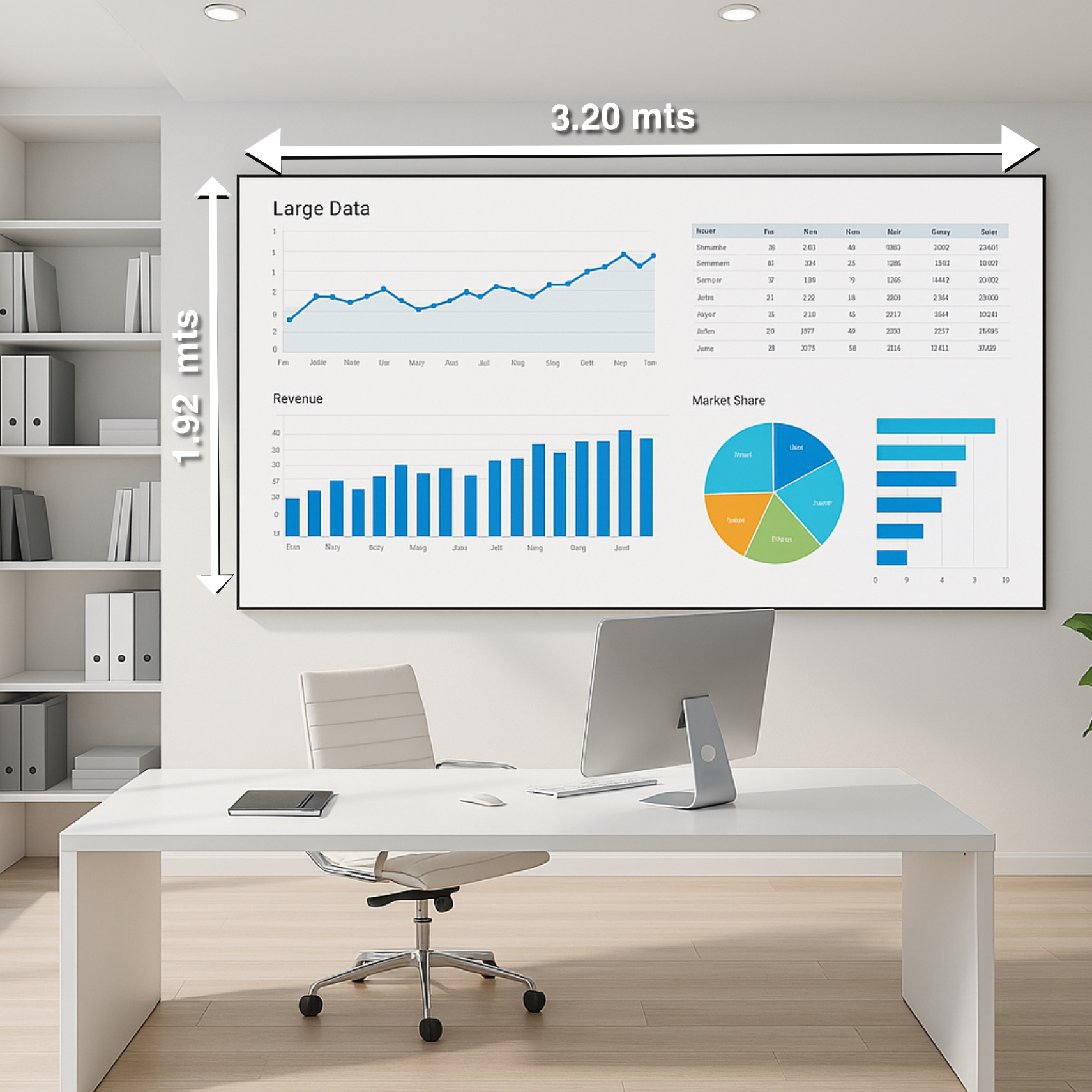 Pantalla UltraLed de 150" Corporativa. Anticipo: