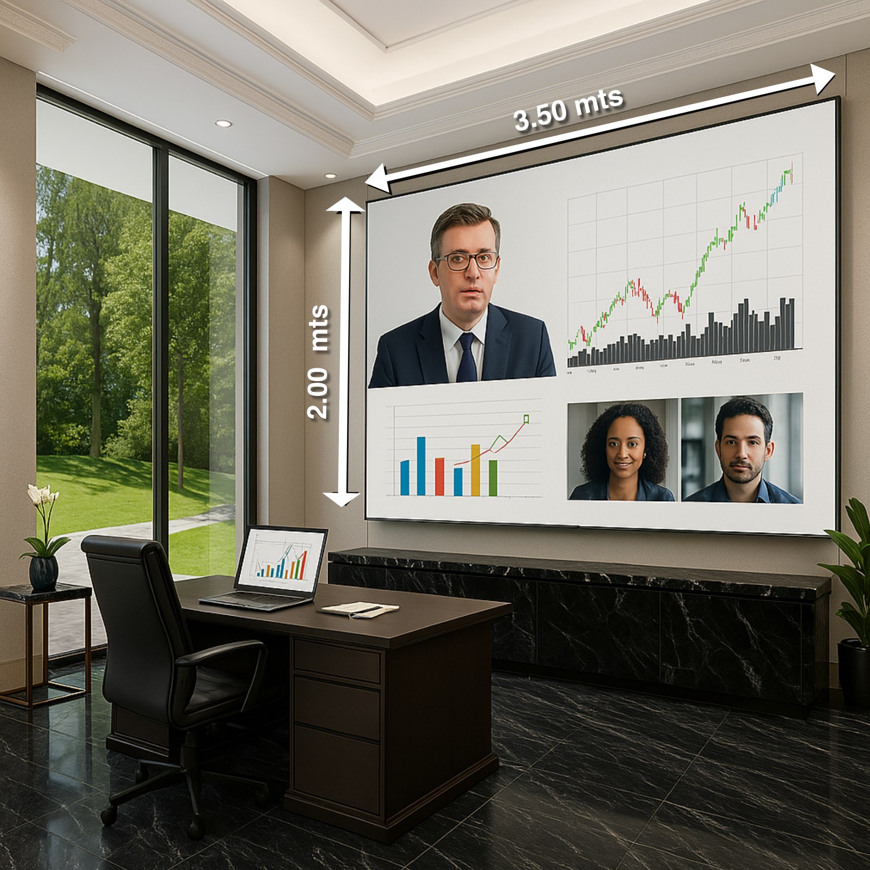 Pantalla UltraLed de 160" Corporativa. Anticipo: